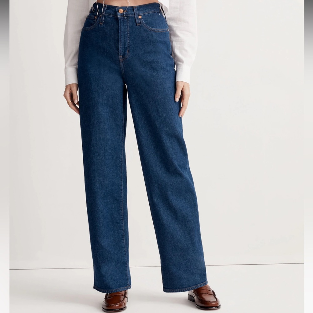 Madewell Women's Blue Flare & Wide Leg Jeans